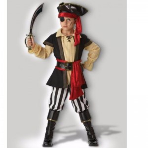 Pirátský Cosplay Scoundrel Teen Boy halloween Kostýmy Black Red Boy\'s Clotheing