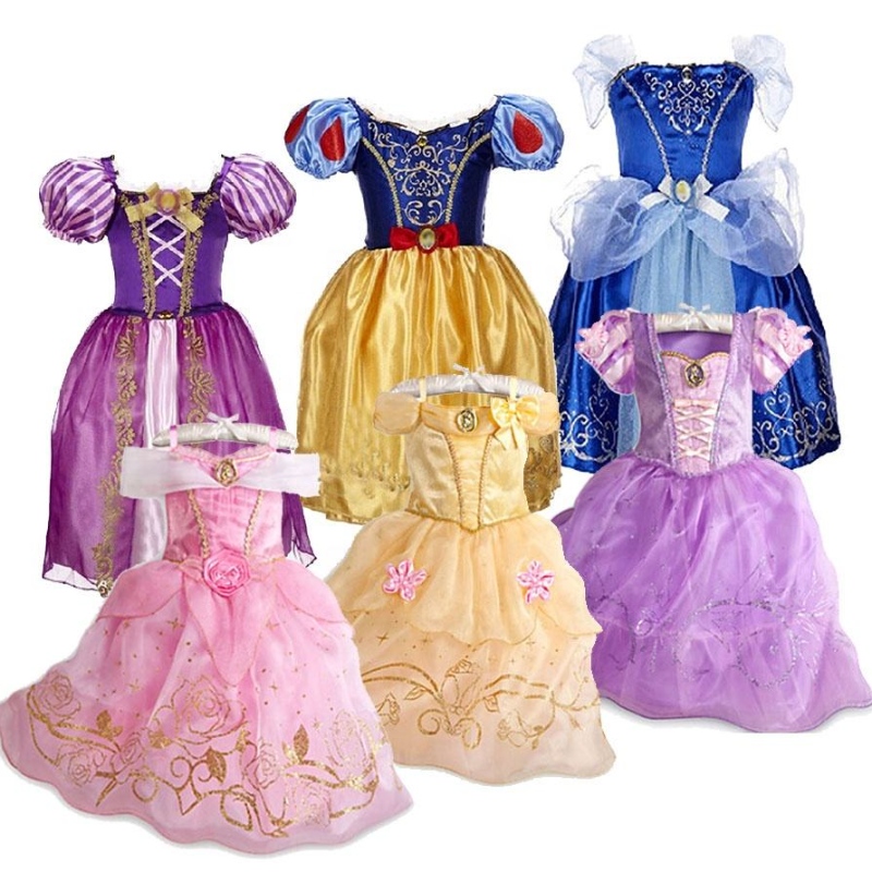 Karneval Encanto Isabella TV Movie Cosplay Girls Short Sleeve Flows Ruffles Princess Party Oděvy kostýmy