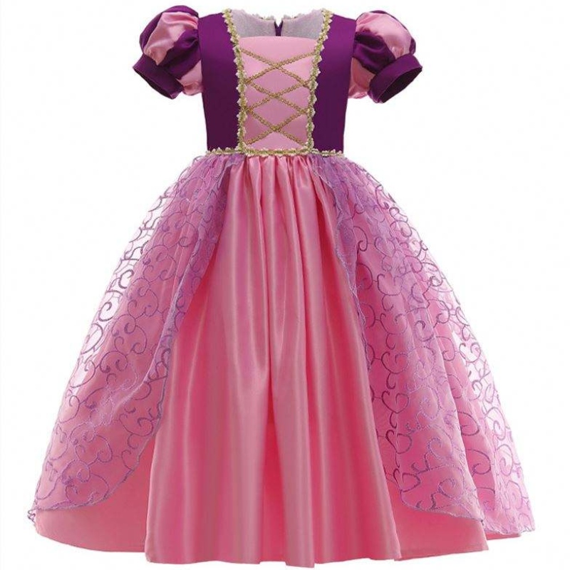 Kid Girls Princess Rapunzel oblékat děti děti Halloween kostýmnarozeninový párty D0694