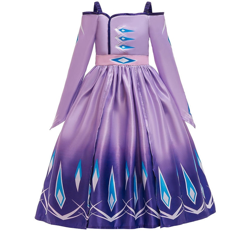 Nová princezna Anna Elsa šaty pro děti 2narozeninové večírky pro holčičku princeznu