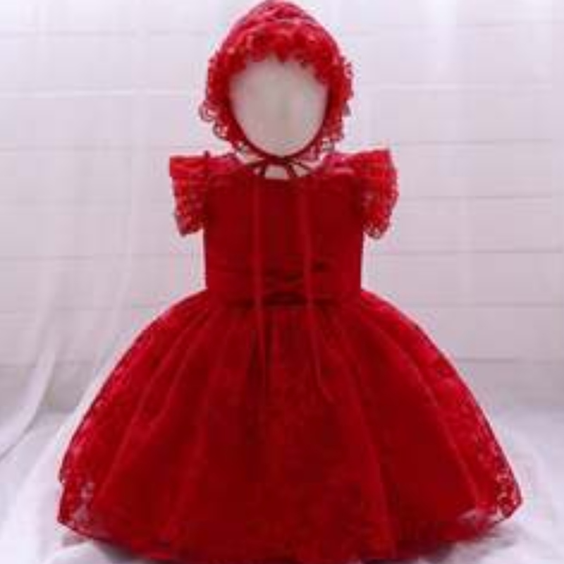 Baige výrobce dívčí párty Krásné krajkové křest večerní dětské oblečení dětinafouklénarozeninové šaty
