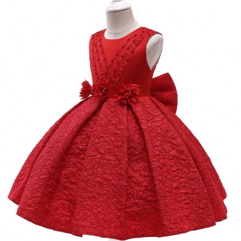 Baige vysoce kvalitní krůtí dětské šaty 3 až 10 let květinové dívky šaty L5252