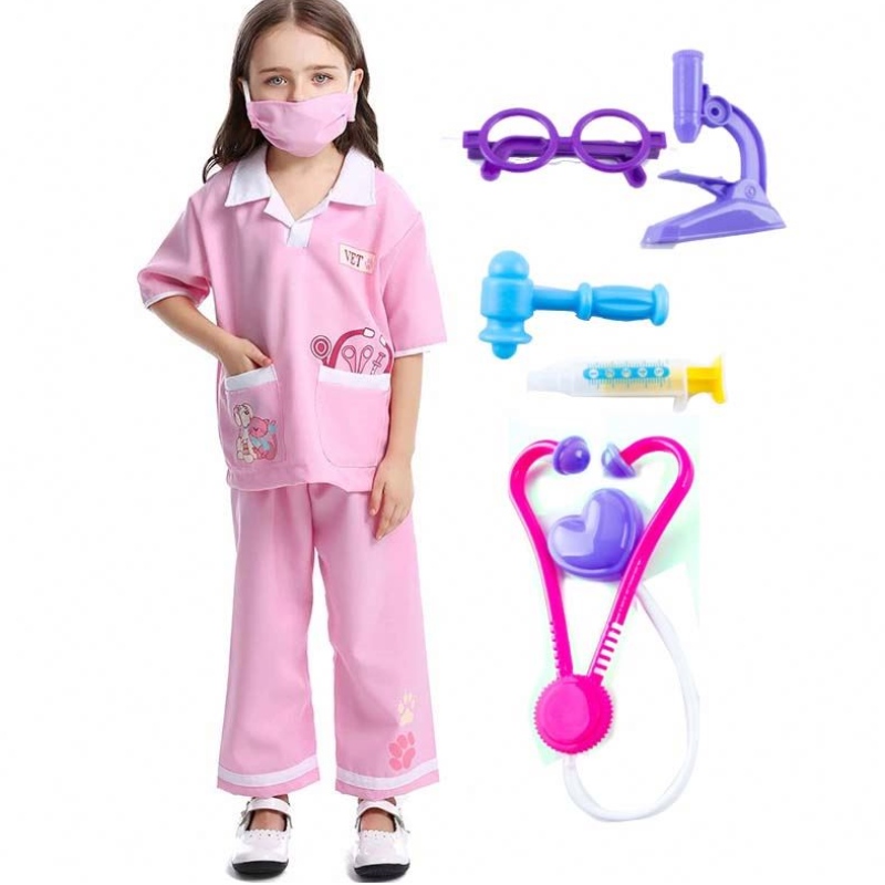 Dr. Uniform Animal Doctor Veterinář předstírá, že se objeví halloweenské kostýmy s lékařskou soupravou HCBC-013