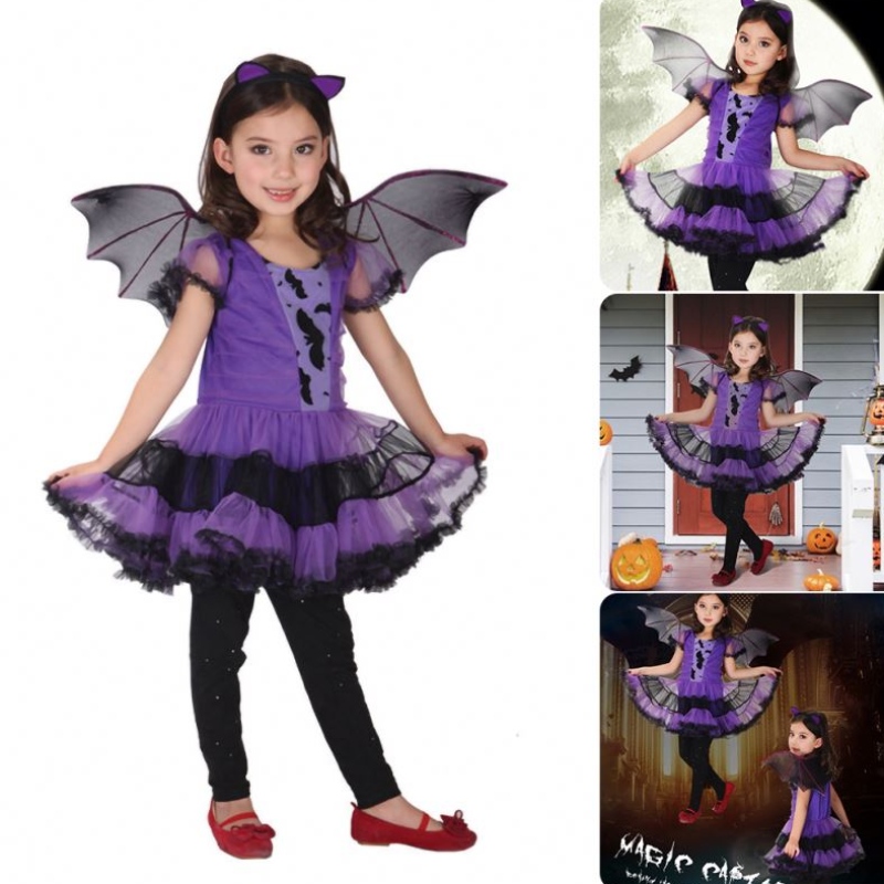 Halloweenský kostým pro děti dětské dívky děti čarodějnice kostým dívka cosplay karneval party princezna ozdobné oblečení
