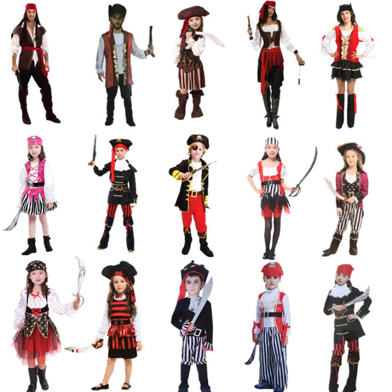 Amazon Hot Sale Cosplay Cosplay Halloween Pirate Party oblečení pro děti