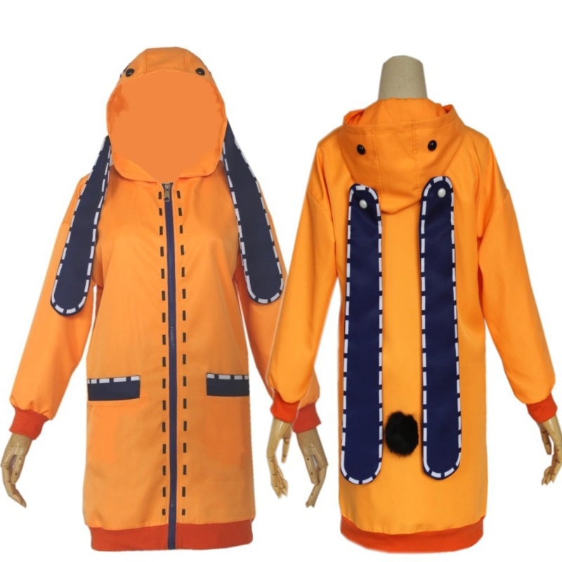 Roztomilý oranžový králíkový kabát anime cosplay kostým dámy dívčí mikina