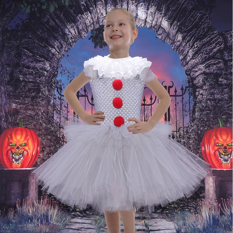 Amazon Hot Prodej malých dívek cosplay kostým tutu šatyna Halloween party